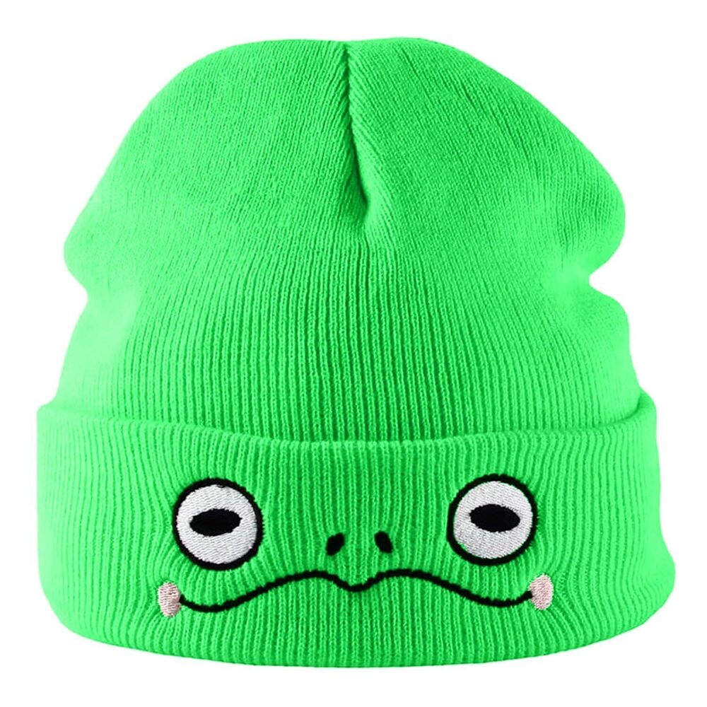 4442 Cute Hat Frog Beanie Animal Knit Hats, Funny Beanie Hat Winter Skiing